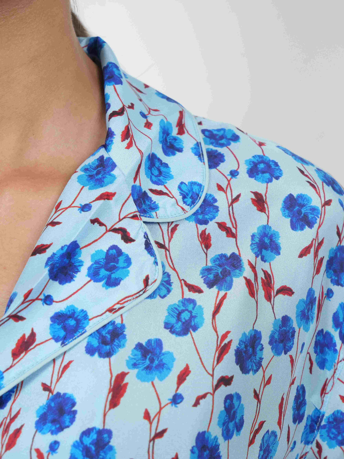 Silk Pajamas Short Sleeves