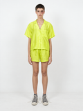 Silk Pajama Shirt and Shorts