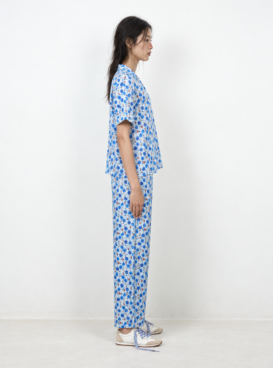 Silk Pajamas Short Sleeves